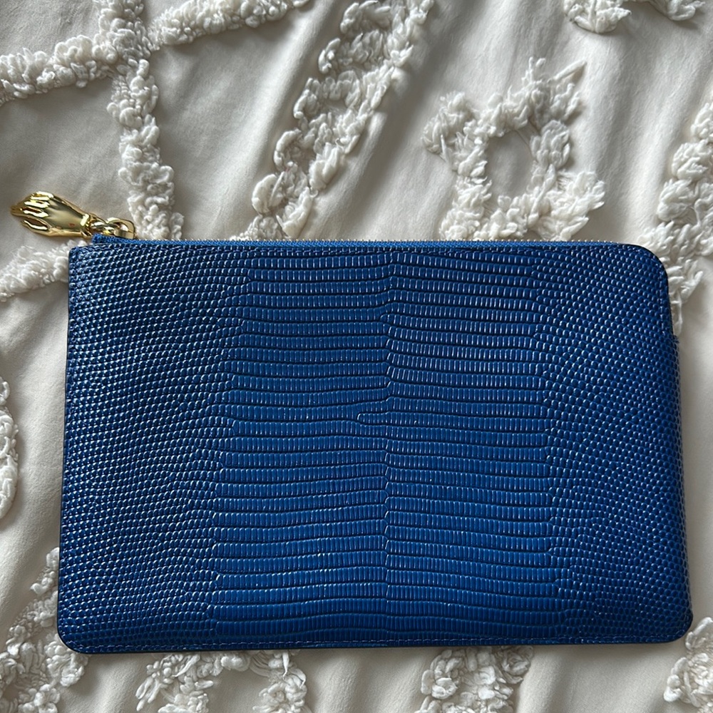 Alexis Bittar Textured Clutch with Gold Accent